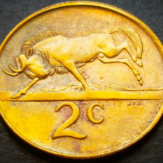 Moneda exotica 2 CENTI - AFRICA de SUD, anul 1989 * cod 4112 = EROARE BATERE