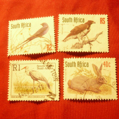 Serie mica Africa de Sud 1993 - Fauna , 4 val. stampilate
