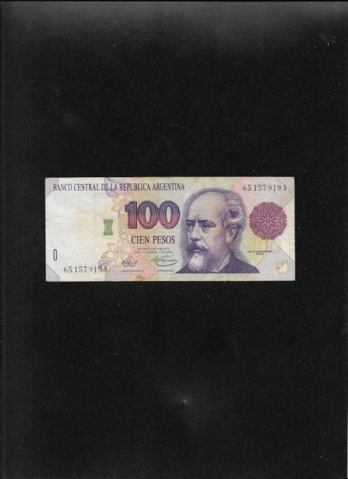 Rar! Argentina 100 pesos convertibles 1992 seria65157919