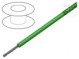 Cablu HookUp Wire litat Cu 22AWG PVC verde 1kV 30,5m 100ft