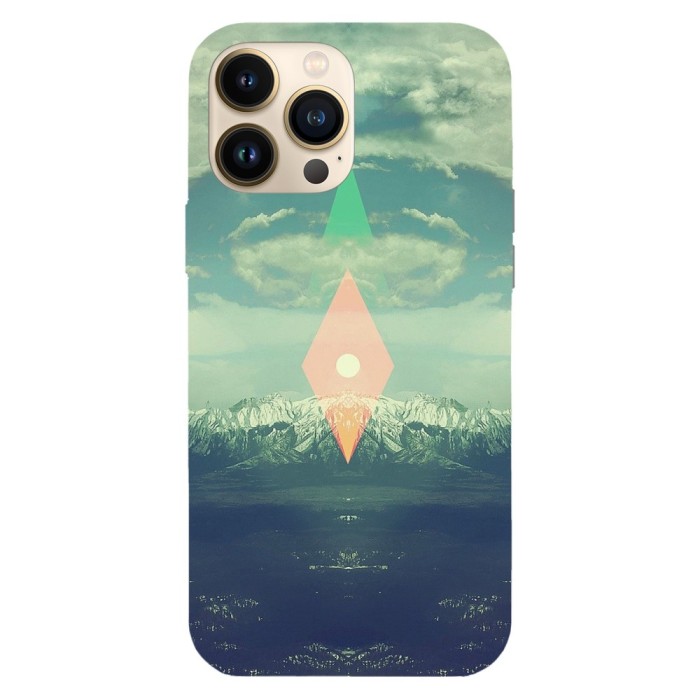 Husa compatibila cu Apple iPhone 13 Pro Max model Hipster nature artwork, Silicon, TPU, Viceversa