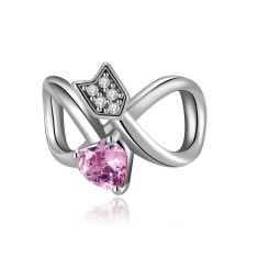 Charm/talisman argint 925, JW1619, model sageata, placat cu rodiu