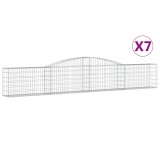 Cumpara ieftin Cosuri gabion arcuite 7 buc, 400x30x60/80 cm, fier galvanizat