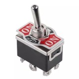 Intrerupator ON-OFF-ON KN3-203 cu Retinere, 10A 125VAC, 6A 250VAC