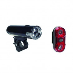 Set 2 lumini pentru bicicleta Condor Tork, 17 lm, 3 functii foto