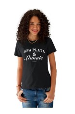 Tricou Apa Plata si Lamaie - Negru - L foto