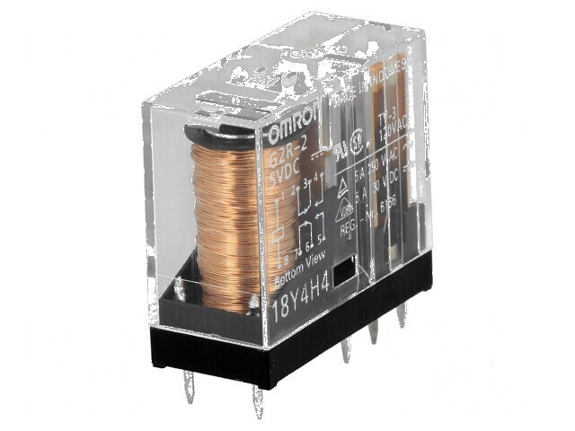 Releu electromagnetic DPDT 5VDC 5A