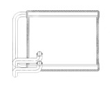 Radiator Incalzire Hyundai Sonata, 2010-2014, motor 2.0/2.0 T, 2, 4 benzina, aluminiu brazat/aluminiu, 220x160x26 mm, Hella