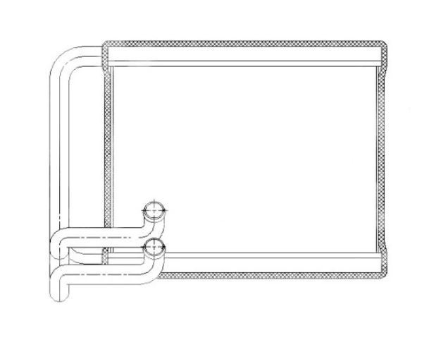 Radiator Incalzire Hyundai Sonata, 2010-2014, motor 2.0/2.0 T, 2, 4 benzina, aluminiu brazat/aluminiu, 220x160x26 mm, Hella