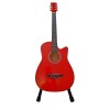 Chitara Clasica 4/4 Tei, 95cm, Cutaway, Rosu, +13 ani, Stativ Inclus