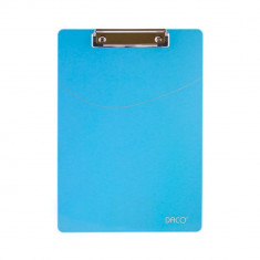 Clipboard A4 DACO Simplu, Albastru Deschis, Material Plastic, Clipboarduri Simple, Clipboard Documente, Accesorii Documente, Suport de Scris, Clipboar