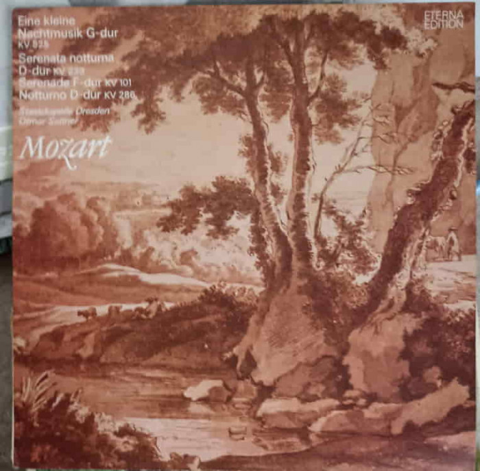 Disc vinil, LP. Eine Kleine Nachtmusik G-dur KV 525. Serenata Notturna D-dur KV 239. Serenade F-dur KV 101.-256089