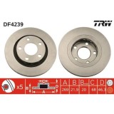 Set disc frana Audi A6 C5 (4b2) 01.97-12.05, A6 C5 Avant (4b5) 11.97-01.05, A8 D2 (4d2 4d8) 03.94-12.05, Spate, 269X21,9mm, ventilat, TRW