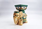 Elefant Ceramica Glazurata Jardiniera Flori 20 x 20 x 9 cm