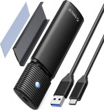 Adaptor pentru carcasă SSD ORICO M.2 NVMe &amp; SATA fără instrumente, USB C 3.2 Gen