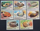 Zair &ndash; Pești tropicali &ndash; set 8 timbre, stare excelentă