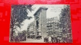 F971-I-PARIS-Bulevardul si Poarta Saint Denis cu multe masini de epoca-Carte postala veche interbelica, 14/9 cm, stare buna.
