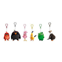 ANGRY BIRDS - 3D PLASTIC FIGURE WITH PLASTIC CLIP , SIZE 7-8,5 CM