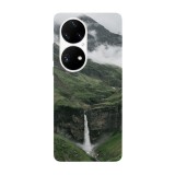 Husa compatibila cu Huawei Nova Y70 model Green Waterfall, Silicon, TPU, Viceversa, Transparent, Carcasa