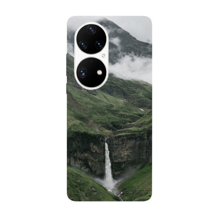 Husa compatibila cu Huawei P50 model Green Waterfall, Silicon, TPU, Viceversa