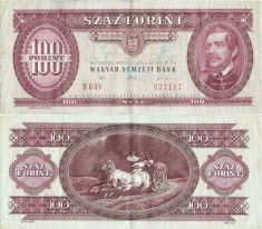 1992 ( 15 I ) , 100 forint ( P-174a ) - Ungaria