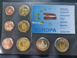 Set Euro - Probe - Letonia 2014 , 8 monede