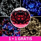 Instalatie pom, liniara, 100 LED, 9m, diverse culori, 1+1 gratis
