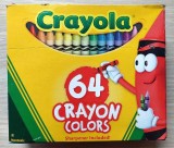 Creioane Colorate Crayola, set 64 buc. nefolosite