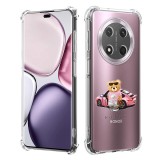 Husa antisoc pentru honor magic7 lite / x9c, airbag pro, transparent, girl power