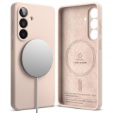 Husa MagSafe pentru Samsung Galaxy S26 S942, Ringke, Silicone, Roz