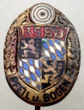 II.207 INSIGNA STICKPIN GERMANIA TIR BSSB PFEIL UND BOGEN