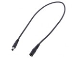Cablu Alimentare DC Negru 1x1mm2 5,5/2,1mm la 5,5/2,5mm