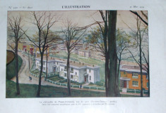 carte veche 1929 arhitectura L illustration numar special format f.mare foto