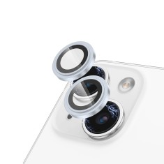 Folie sticla iPhone 15 Camera Protector Lito S+, albastru foto
