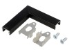 Conector de Aluminiu Negru 90&deg; SLIM8