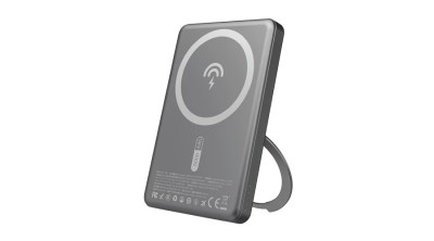Baterie externă Dudao K28S 20W PD 5000mAh cu MagSafe și suport - Gri foto