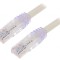Patch cord TX6A U/UTP Cat 6a PVC Alb 1m