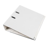 Biblioraft alb A4 pentru arhivare documente &ndash; Cotor 7.5 cm, Bordura Metalica, 500 Coli