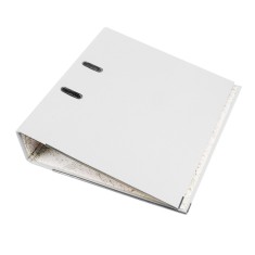 Biblioraft arhivare documente, format a4, cotor 7.5 cm, bordura metalica, diverse culori culoare alb MultiMark GlobalProd foto