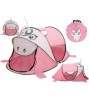Cort pliabil pentru joaca, tip unicorn, 180 cm, roz
