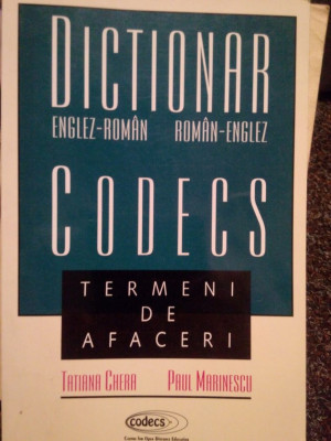 Tatiana Chera - Dictionar englez-roman, roman-englez (1999) foto