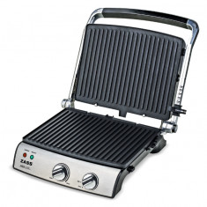 Grill electric Zass Grill Panini Chef ZPG 02, Putere 2000W, placi 29A 23 cm - RESIGILAT