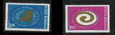 ROMANIA 1973 LP 822A - CCIE , INTEREUROPEANA SERIE COMPLETA NESTAMPILATA foto