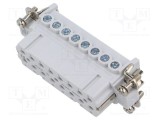 Conector HDC inserturi contact mamă JDA PIN 16 PE 16A ILME