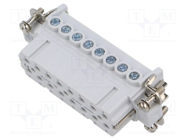 Conector HDC inserturi contact mamă JDA PIN 16 PE 16A ILME