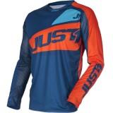 Tricou atv/cross Just1 J-Force Vertigo, culoare albastru/portocaliu, marime M Cod Produs: MX_NEW 6950020051002M