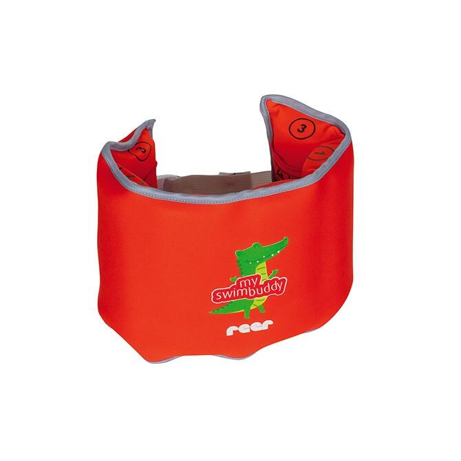 Centura de inot din neopren pentru copii, ajustabila, 15&ndash;30 kg (2-6 ani), rosie, Reer MySwimBuddy Swim Belt, 66054 Children SafetyCare