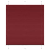 VidaXL Jaluzea plisată Bordeaux Roșu 120x100 cm Lățime țesătură