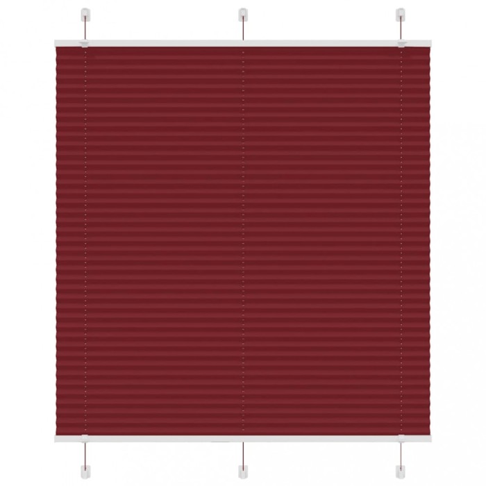 Jaluzea plisată Bordeaux Roșu 120x100 cm Lățime țesătură