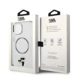 Cumpara ieftin Husa Karl Lagerfeld MagSafe IML Karl and Choupette NFT pentru iPhone 13 Pro Max Transparent